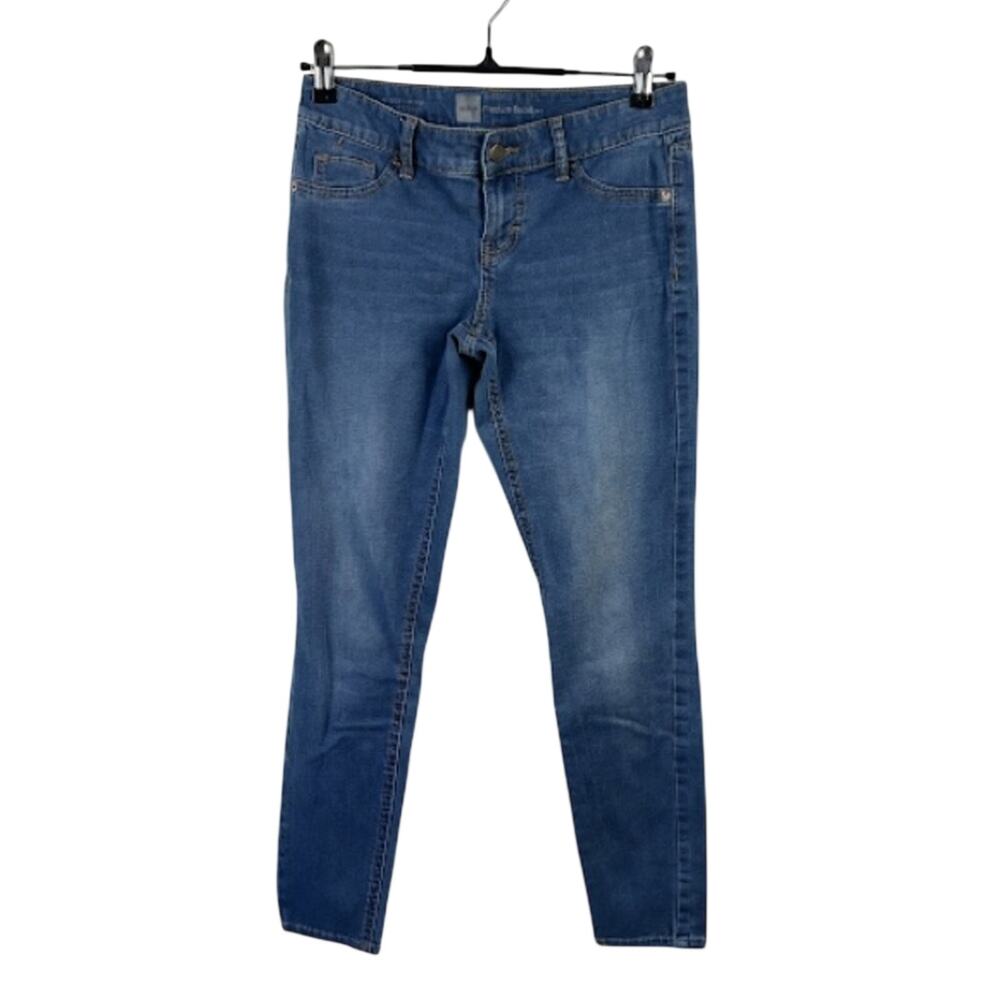 WASSIO Luxe Medium Wash Straight Leg Jeans Size 6 Cotton Stretch Blue